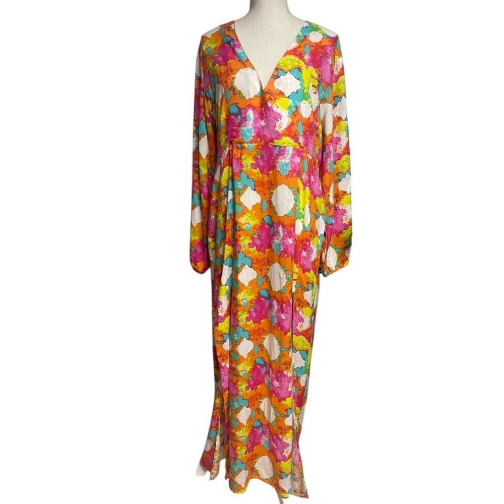 ASOS Made in Kenya Vibrant‎ Multicolor Maxi Dress Women's 12